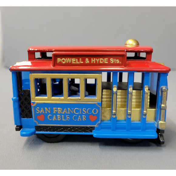 San Francisco Cable Car Smith Novelty Die-Cast Trolley Powell & Hyde Streetcar - Picture 3 of 9